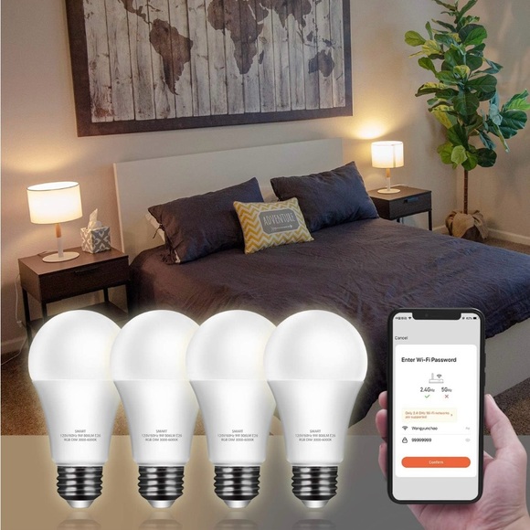 Elecwish Lighting A19 Dusk to Dawn LED Bulb - Multicolor - Picture 3 of 7